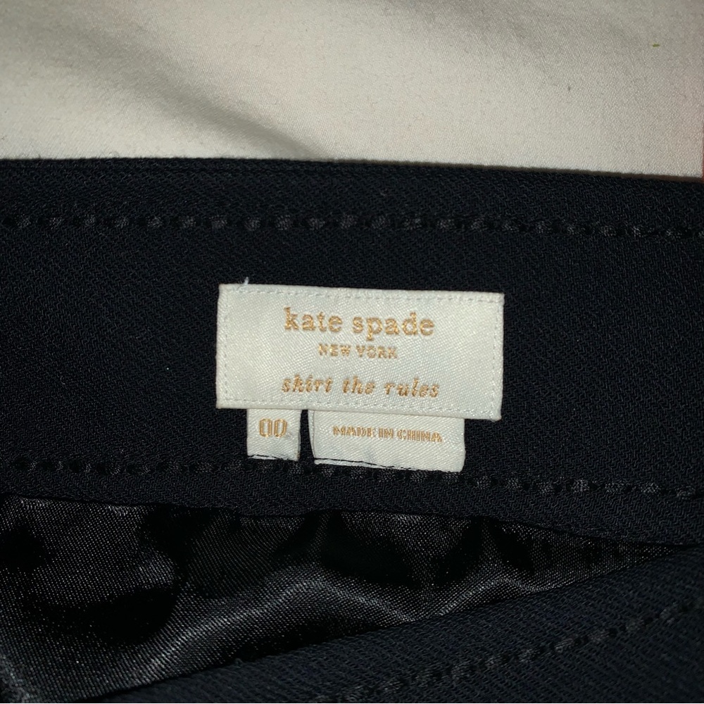 Kate Spade Clemonce Striped Wool Blend Skirt Sz 00 - Picture 4 of 5